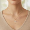 Dazzling Faith Cross Necklace