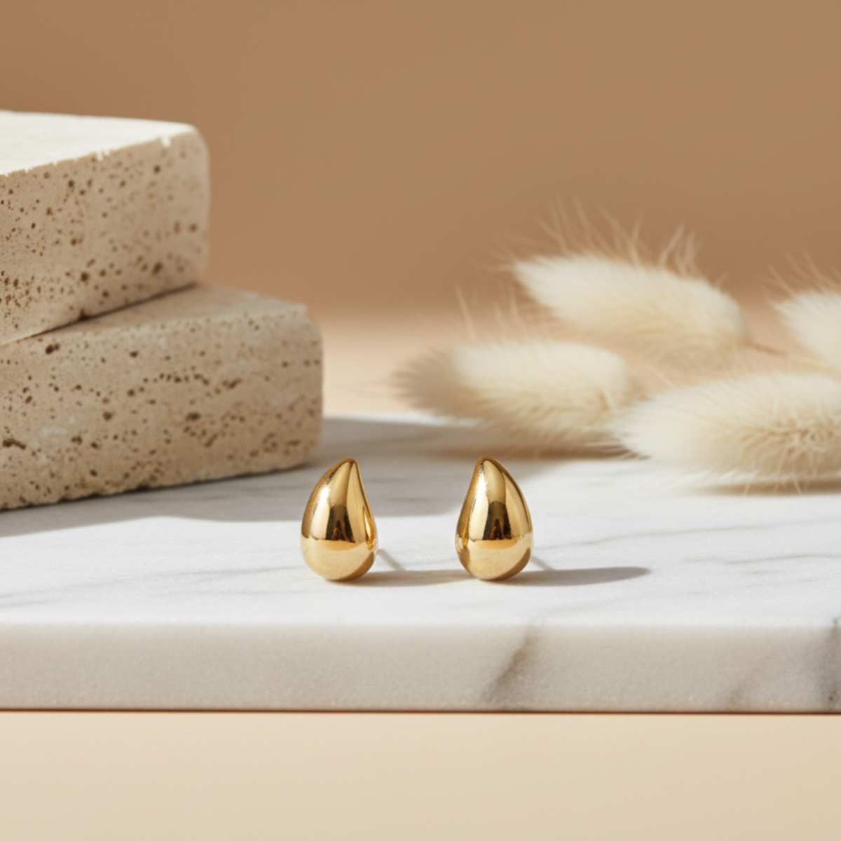 Voluminous Teardrop Dome Studs