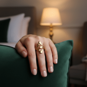 Organic Bloom Statement Ring