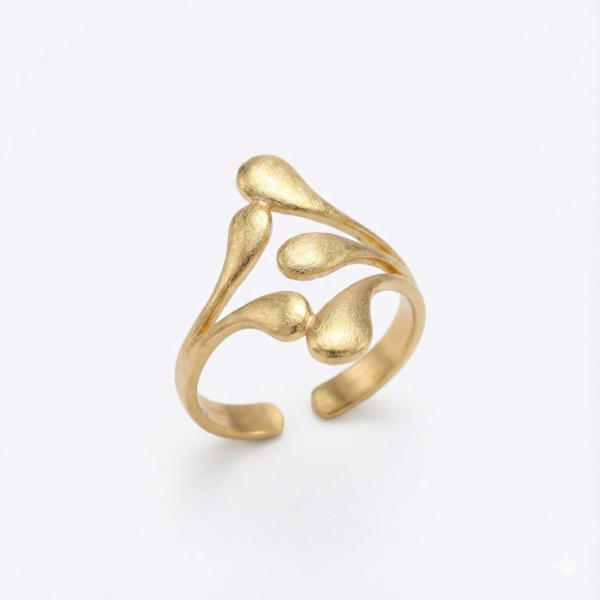 Organic Bloom Statement Ring