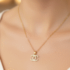 Radiant Modern Signature Pendant Necklace