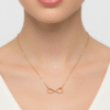 Elegant Infinity Symbol Pendant Necklace by Yugmani