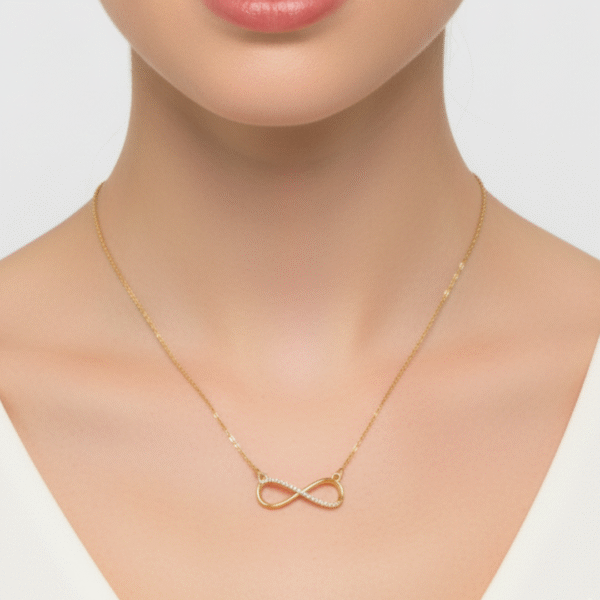 Elegant Infinity Symbol Pendant Necklace by Yugmani