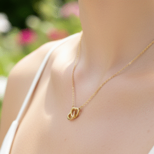 Interlocked Harmony Pendant Necklace by Yugmani