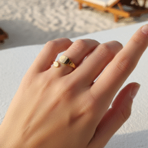 Minimal Dual-Shape Open Ring by Yugmani