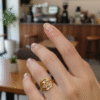 Classic Round Emblem Ring by Yugmani