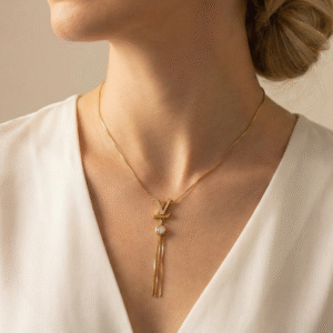 The Radiant LV Crystal Tassel Necklace
