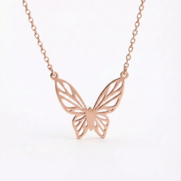Eternal Grace Anti-Tarnish Butterfly Statement Necklace
