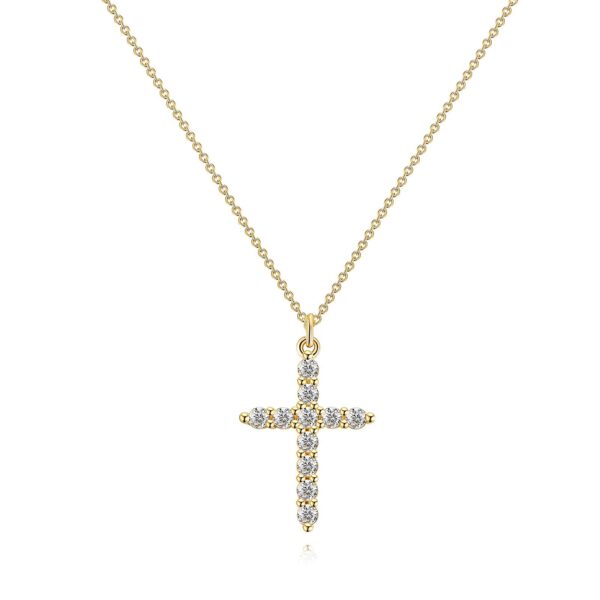 Dazzling Faith Cross Necklace