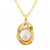 Molten Pearl Embrace Necklace