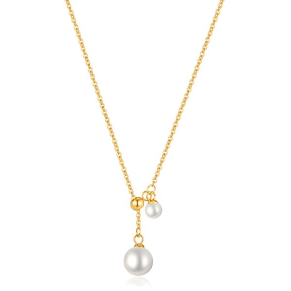 Modern Pearl Drop Necklace