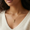 The Whimsical Golden Bunny Pendant Necklace