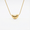 Symbolic Luxe Puffed Bean Anti-Tarnish Necklace