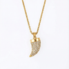 Modern Luxe Horn Pendant Necklace by Yugmani