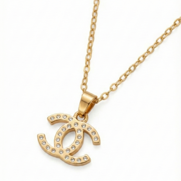 Radiant Modern Signature Pendant Necklace