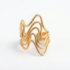 Sculptural Tidal Wave Ring