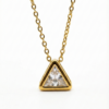 Elegant Modern Triangle Pendant Necklace by Yugmani