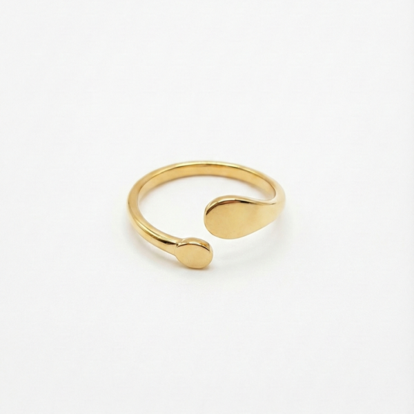 Minimal Dual-Shape Open Ring by Yugmani