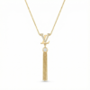 The Radiant LV Crystal Tassel Necklace