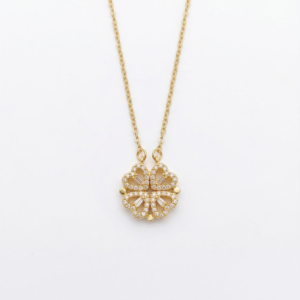 20 Lucky Hearts Four-Leaf Clover Necklace