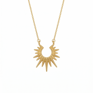 22 Golden Solstice Sunburst Necklace