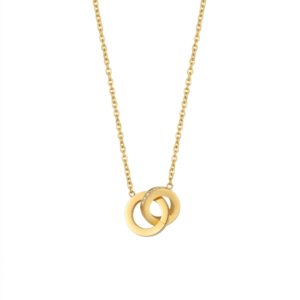 33 Eternal Unity Interlocked Circle Necklace