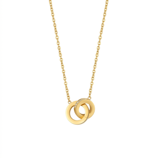 33 Eternal Unity Interlocked Circle Necklace