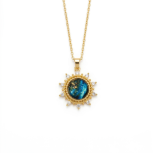 35 Cosmic Sunburst Galaxy Medallion