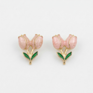 Enchanted Tulip Garden Stud Earrings