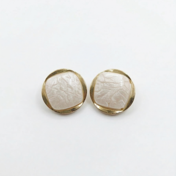 Iridescent Marble Cushion Studs