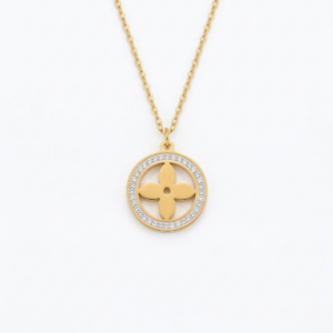 9 Yugmani Enchanted Blossom Medallion Necklace