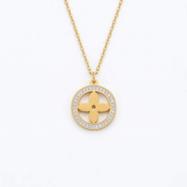 9 Yugmani Enchanted Blossom Medallion Necklace