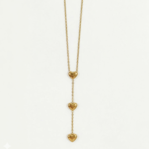 resize 16th (1080 x 1080 px) Triple Heart Cascade Lariat Necklace